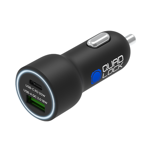 Charging Dual USB 12V Car Charger Quad Lock Australia